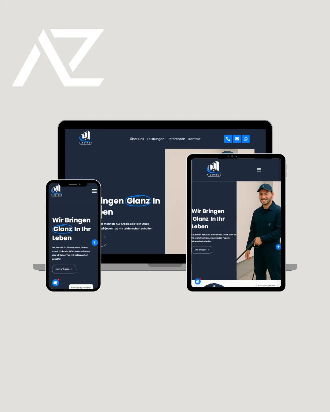 Website Albotros Reinigung